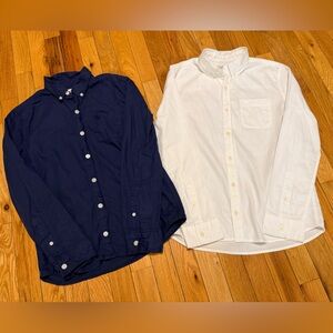 BUNDLE ABERCROMBIE KIDS - Navy and White Button-Down Shirts